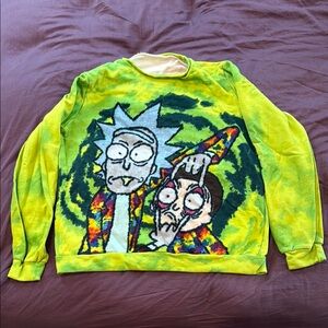 Signed Rick and Morty Sweatshirt by DyesnGoodVibes